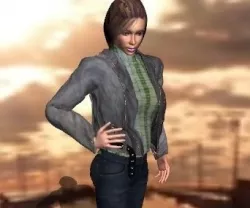 Suede jacket 3D model