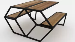 Table with Seat - 3ds Max 3D model