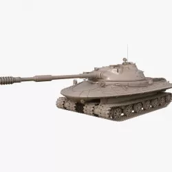 Tank Object 279 Soviet Clay Mental Ray 3D model
