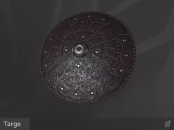 Targe Low-poly  3D model