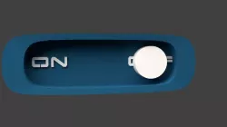 The switch button 3D model
