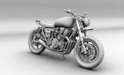 the walking dead dryal dixon bike 3D model