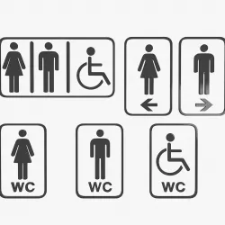 Toilet Symbol 3D model