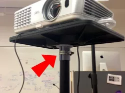 Top Hat Connector for Tall Projector Stand