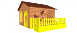 Toy House for Kids  Low-poly  3D model