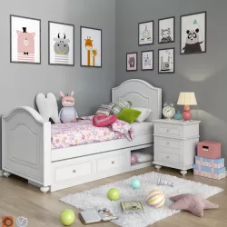 Toys and furniture set 8 3D model