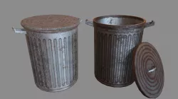 Trash Can Low-poly  3D model