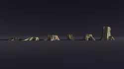 tree stump Pack 1 - Photoscanned 3D model