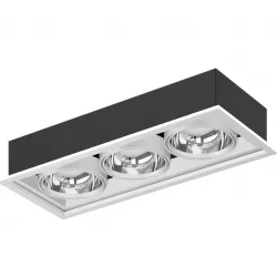 Triple Ceiling Light 3D Model 3D model