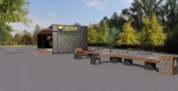 turist office modular unit Low-poly  3D model