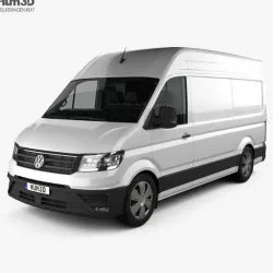 Volkswagen Crafter L1H2 with HQ interior 2017 3D model
