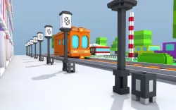 Voxels City Low-poly  3D model