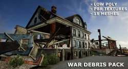 War Debris Pack Low-poly  3D model