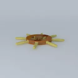 Wheel with 8 Malaguetas 3D model