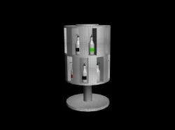 wine carousel 3D model