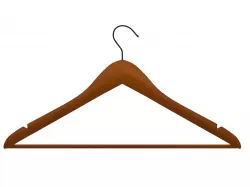 Wood Suit Hangers Clothes Hangers 3D model