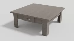 Wooden Coffee Table Low-poly  3D model