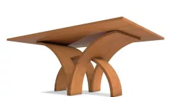 Wooden Dining Table Low-poly  3D model