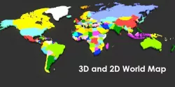 World Map 3D model