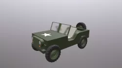 WW2 willys jeep 3D model