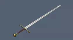 2handsword1a Low-poly  3D model