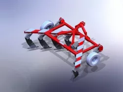 300HP SubSolier Chisel Plow 4 m Wide 3D model