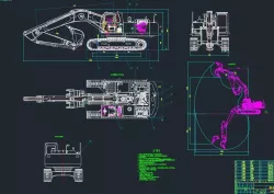 33 tons excavator 3D model