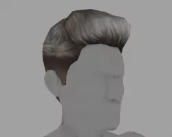 3D Hair for Boy 01 Low Poly Low-poly  3D model