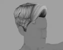 3D Hair for Boy  02 Low Poly Low-poly  3D model