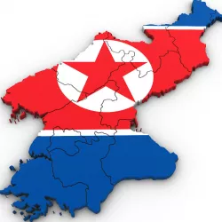 3D Political Map of North Korea 3D model