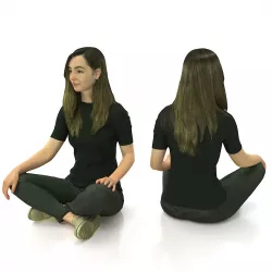 3d scan woman 9 3D model