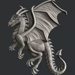 3d STL models for CNC router Dragon 3D model