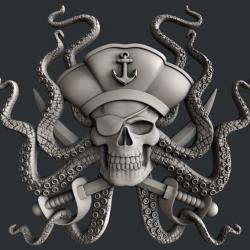 3d STL models for CNC router Pirate 3D model