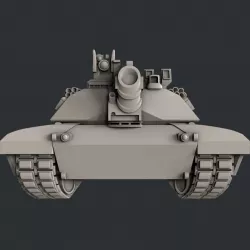 3d STL models for CNC router tank Abrams 3D model