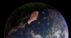 43K Realistic Earth Aurora Lights 3D model