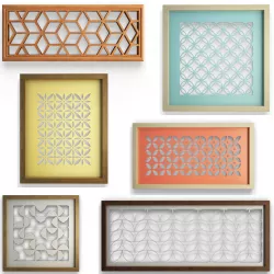6 Openwork Wall Decoration 3D model
