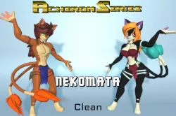 Acheron Nekomata Clean Low-poly  3D model