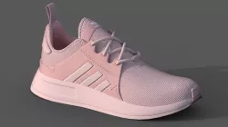 ADIDAS Big Girls X-PLR Casual Athletic Sneakers from Finish Line Low-poly  3D model