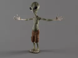 Alien Paul   3D model