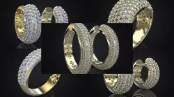 Allure Collection of Ring and Earrings 