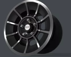 American Racing Vector rim Low-poly  3D model