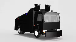 Anti-riot trucks Low-poly  3D model