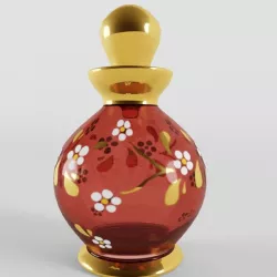 Antique Bohemian Perfume Bottle 3D model