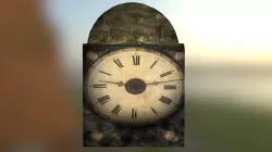 Antique Wall Clock Low-poly  3D model