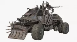 Apocalyptic Truck 001 3D model