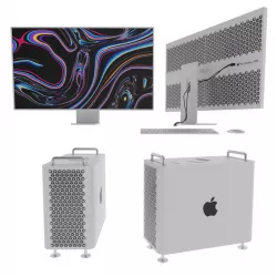 Apple Mac Pro and Pro Display 3D model