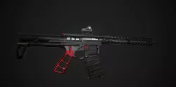 AR 15 Skeletonized Low-poly  3D model