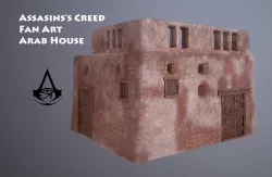 ARAB HOUSE GAME READY Low-poly  3D model