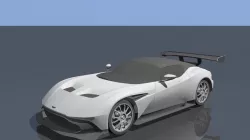 Aston Martin Vulcan Low-poly  3D model