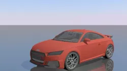 Audi TT RS Low-poly  3D model